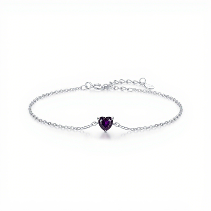 Zodiac Heart Bracelet – S925 Silver