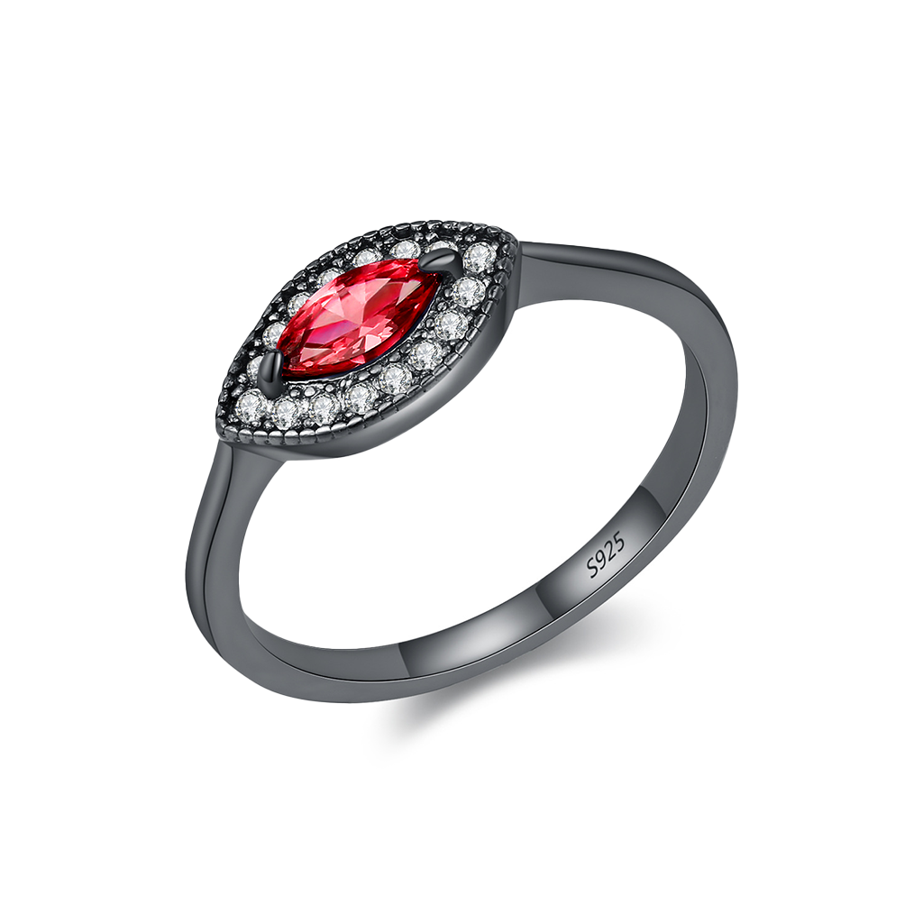 Zodiac Marquise Halo Ring | S925 Sterling Silver