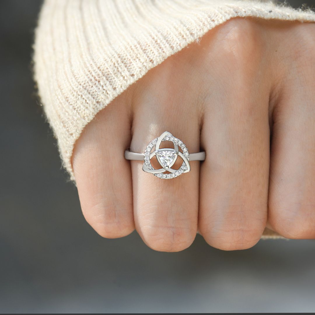 To My Sister, Forever My Friend Celtic Knot Ring