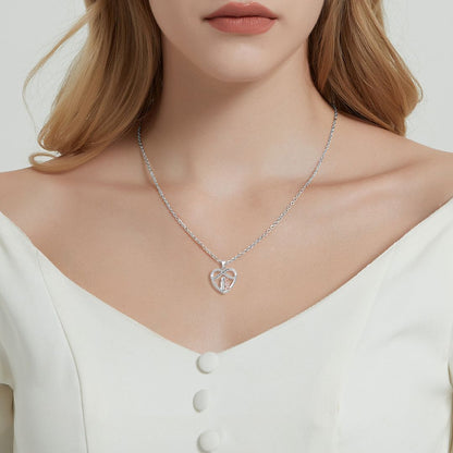 To My Granddaughter, You Will Always Have Me Heart Necklace