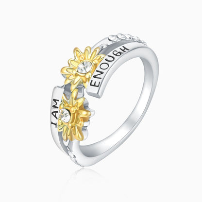 Anillo Girasoles “SOY BASTANTE”