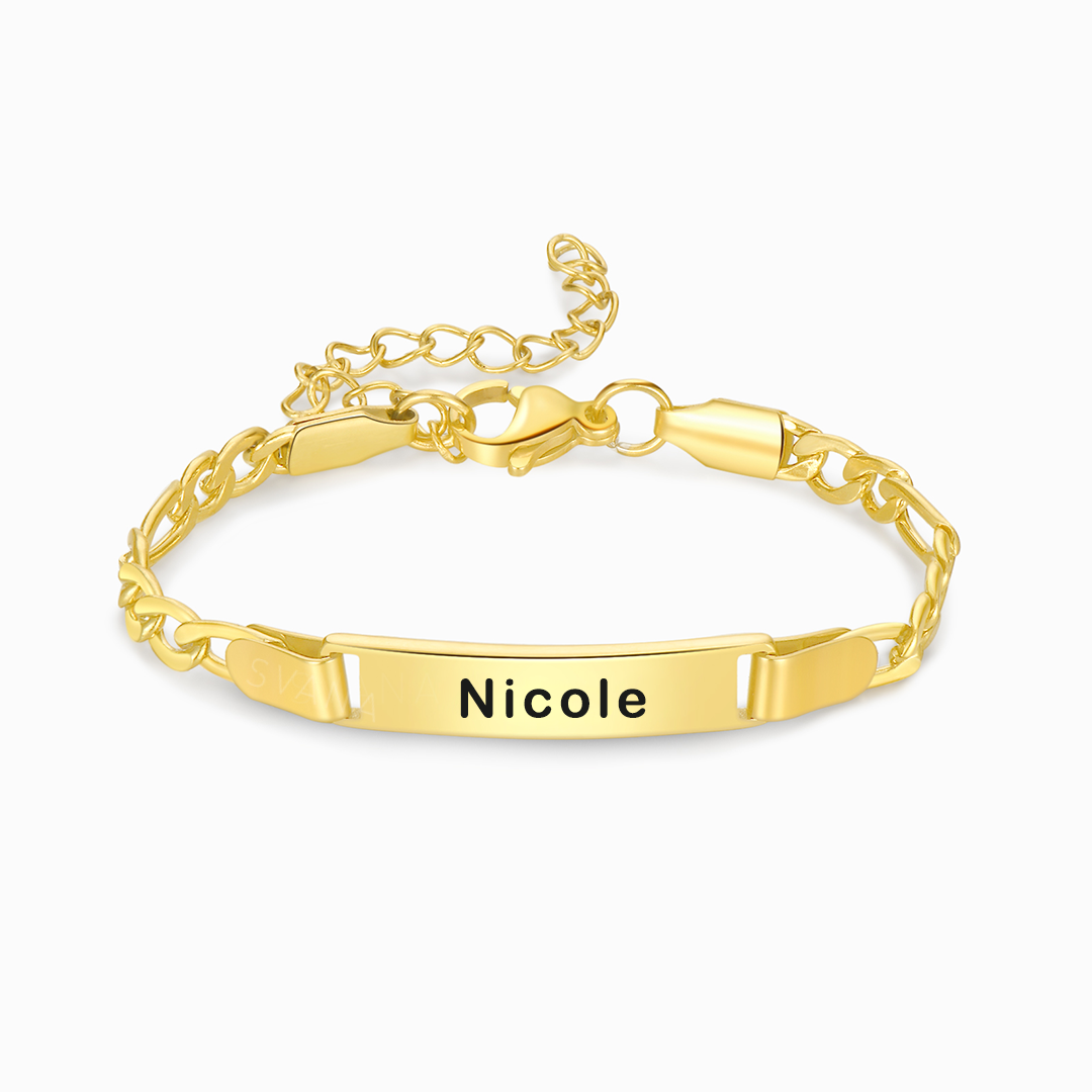 Pulsera personalizada con nombre de bebé