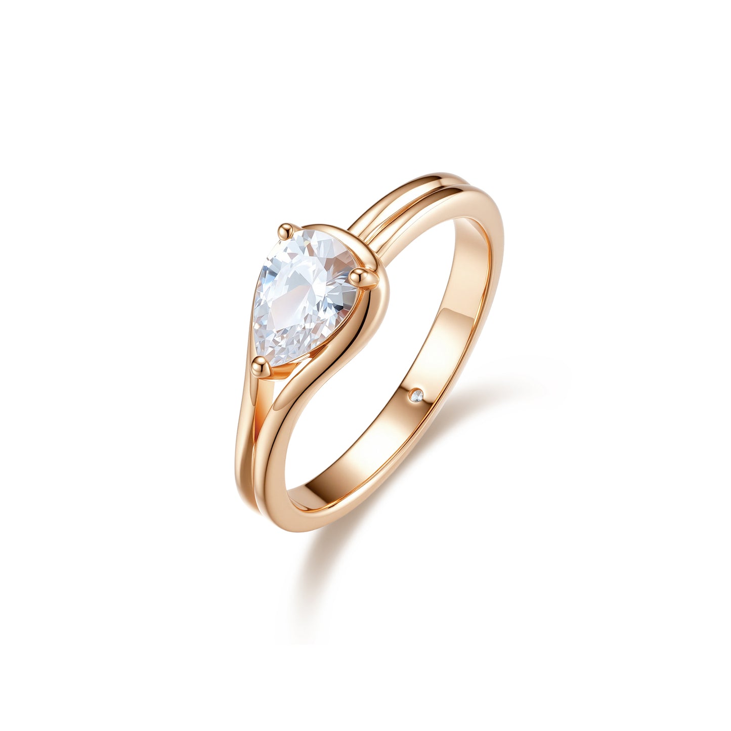 Tear of Light Healing Ring-18K Gold Plated Silver