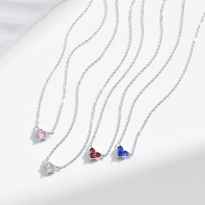 Zodiac Heart 925 Silver Necklace