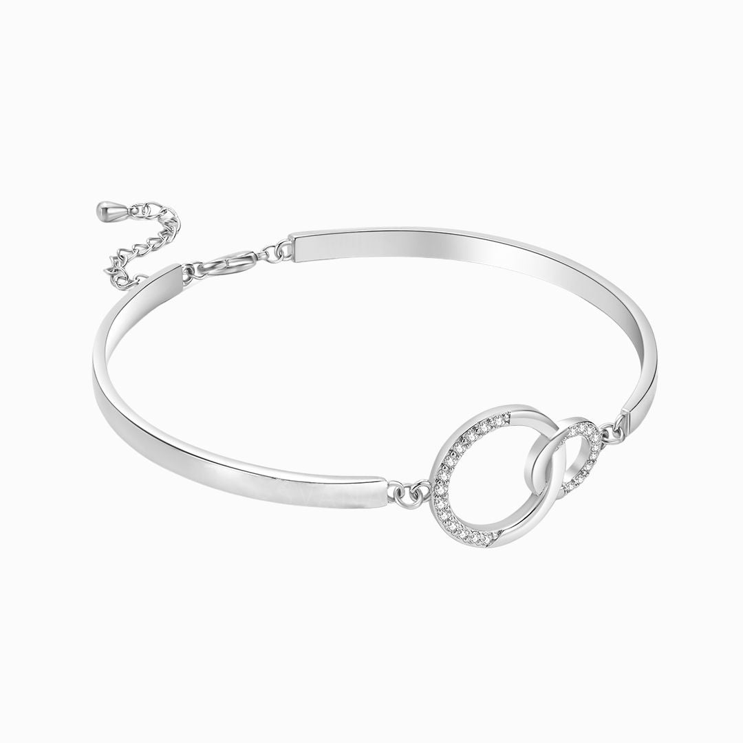 Pulsera circular madre e hija unidas para siempre