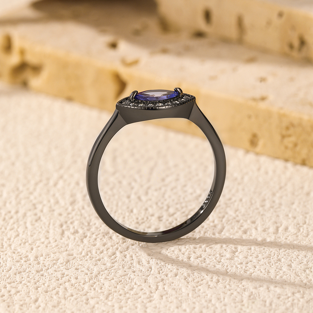 Zodiac Marquise Halo Ring | S925 Sterling Silver