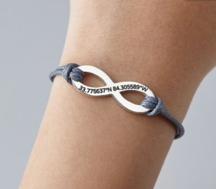 Koordinaten-Lederarmband|Valentinstagsgeschenk für Sie und Ihn 