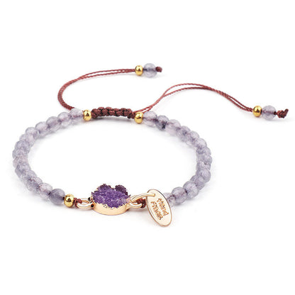 Natural Crystal Charm Lucky Healing Bracelet