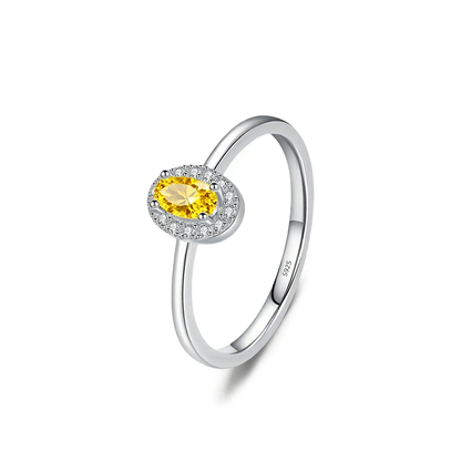 Zodiac Classic Oval S925 Sterling Silver Ring