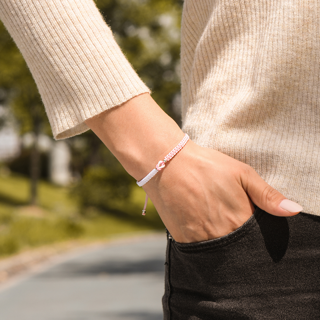 Grandmother and Granddaughter "A Link That Can Never Be Undone" Braided Bracelet