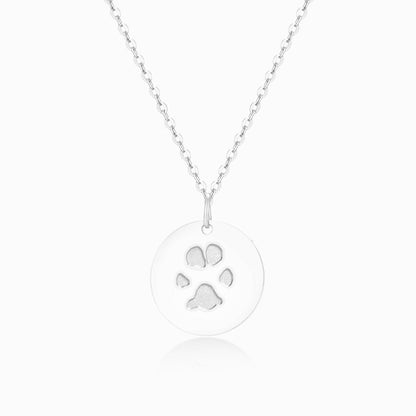 Paw Prints on My Heart Personalized Necklace