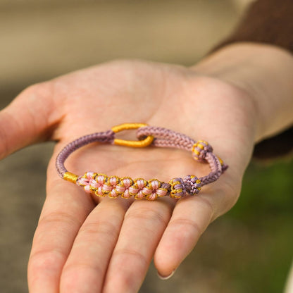 A mi nieta, mantenme en tu corazón pulsera con nudo morado