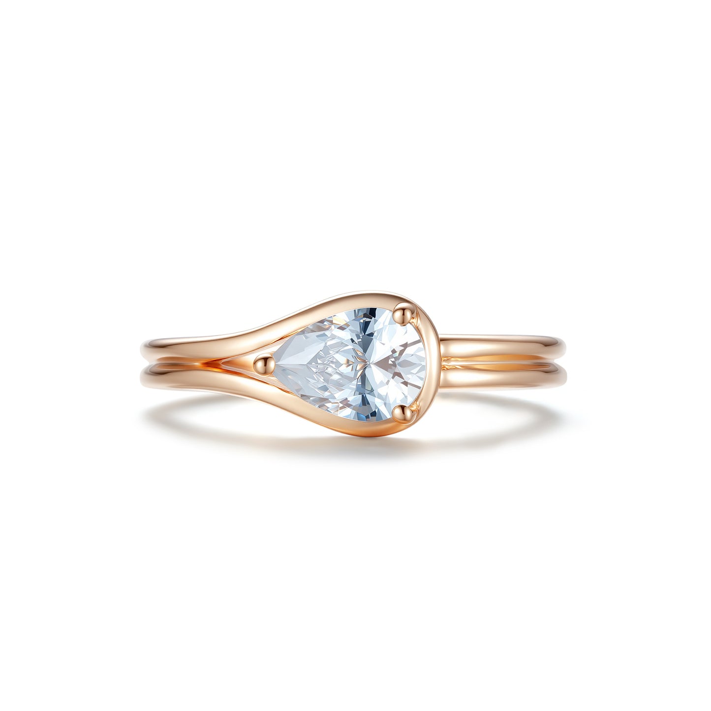 Tear of Light Healing Ring-18K Gold Plated Silver