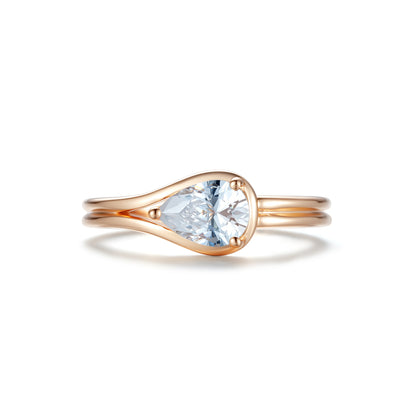 Tear of Light Healing Ring-18K Gold Plated Silver