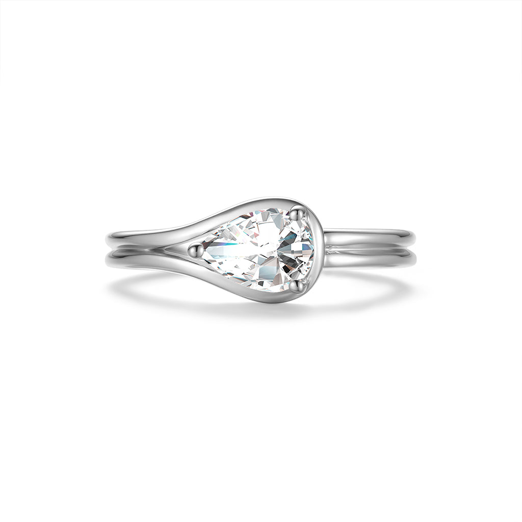 Tear of Light Healing Ring-18K Gold Plated Silver