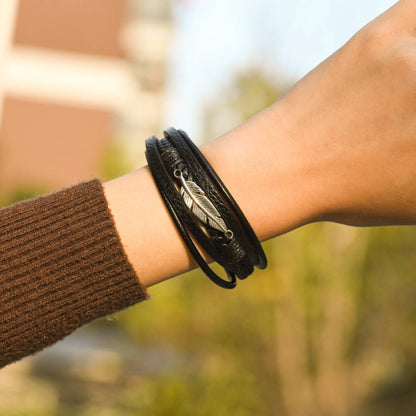 A Mi Nieta "Te Amo Hasta El Infinito Y Más Allá" Pulsera De Plumas