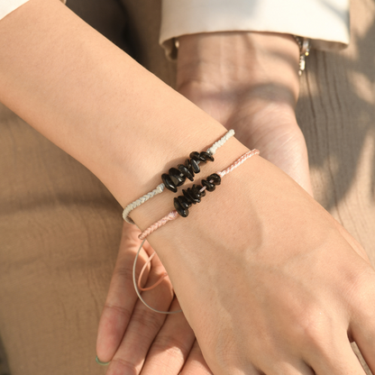 To My Granddaughter, Drive Away Your Anxiety Black Tourmaline Bracelet