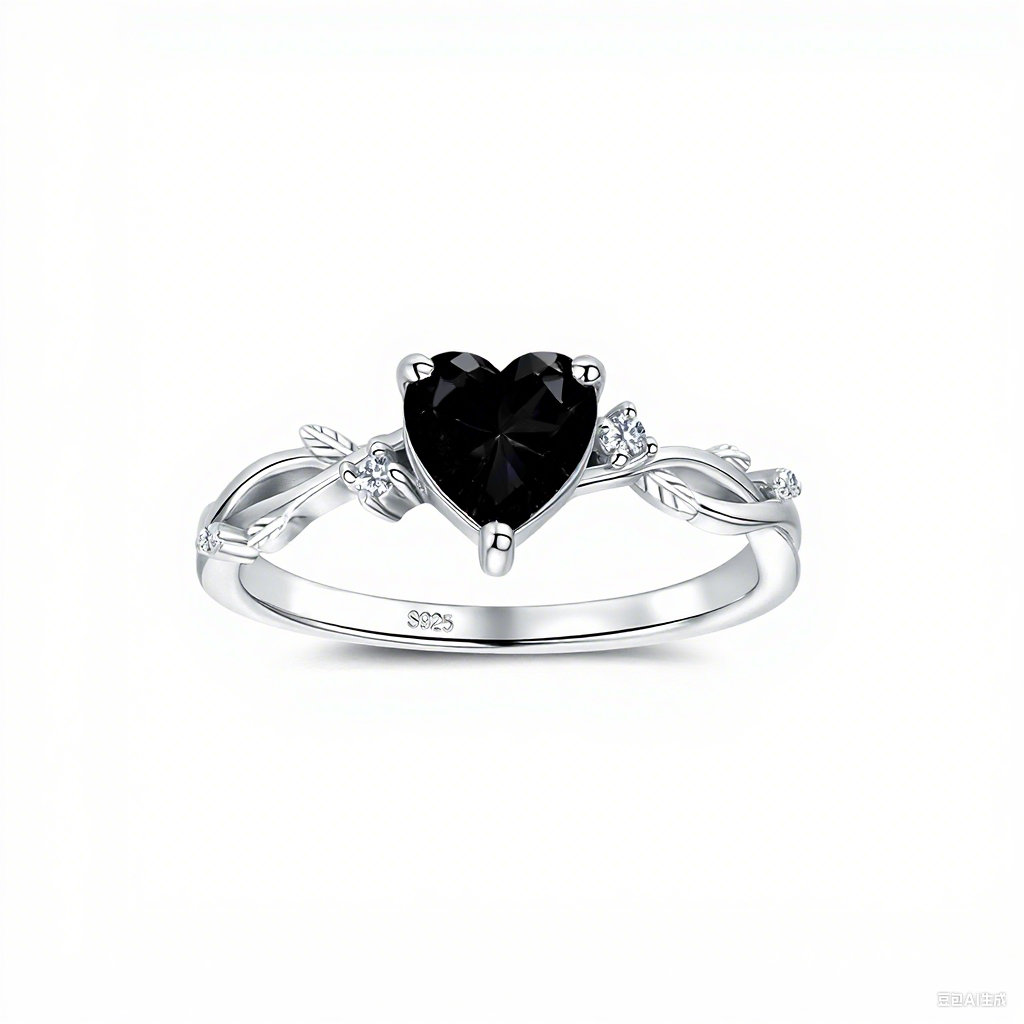 S925 Sterling Silver Zodiac Heart Ring