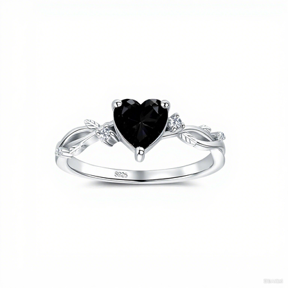 S925 Sterling Silver Zodiac Heart Ring