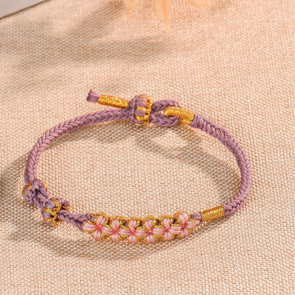 A mi nieta, mantenme en tu corazón pulsera con nudo morado