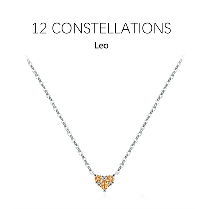 Zodiac Heart 925 Silver Necklace