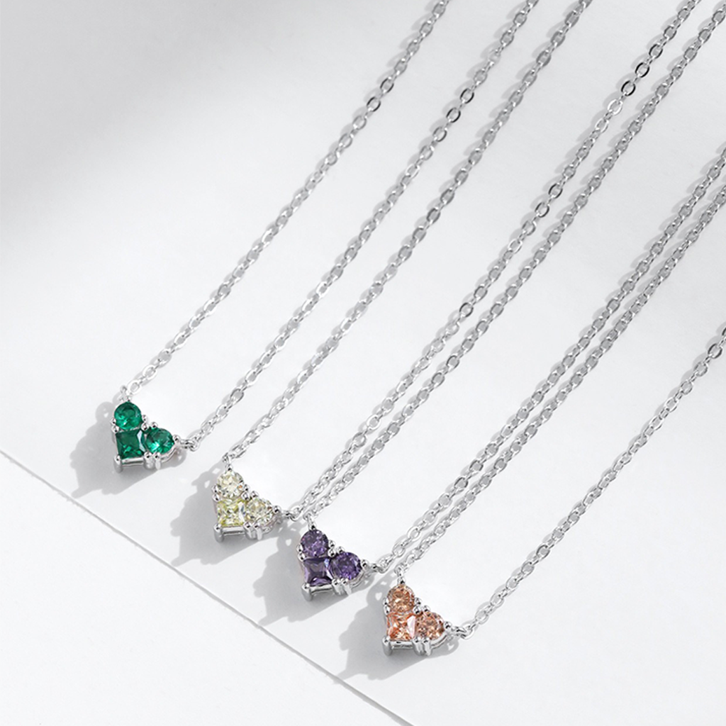 Zodiac Heart 925 Silver Necklace