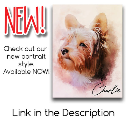 Personalized Pet portrait pop art. dog portrait, cat portrait