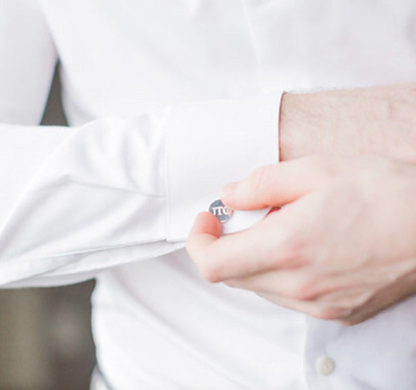 Personalized Date and Initials Cufflinks