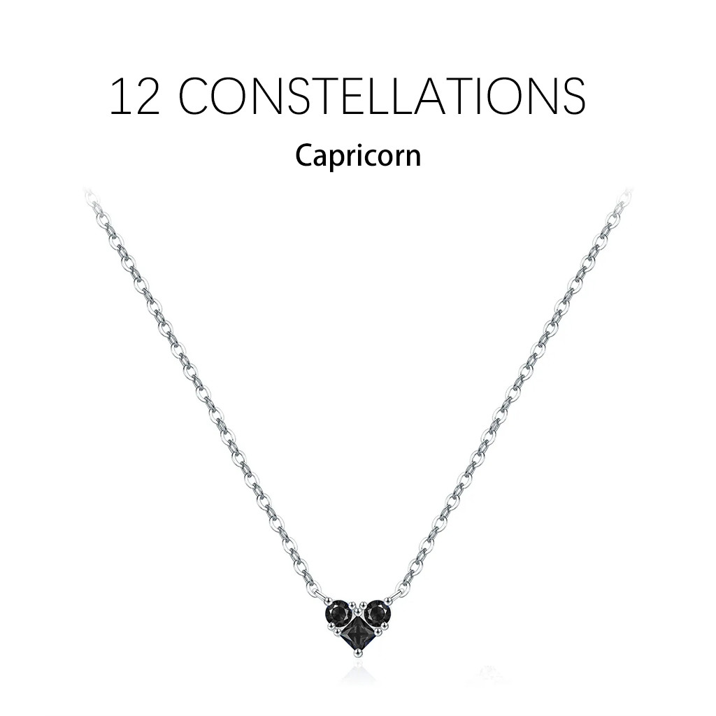 Zodiac Heart 925 Silver Necklace