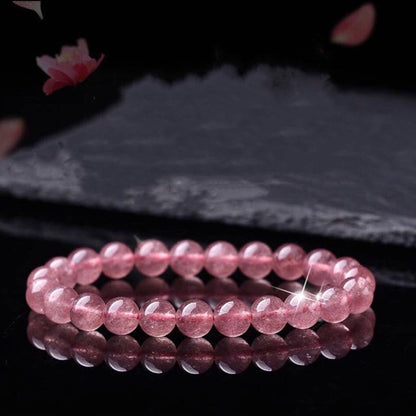 Natural Rose Quartz Love Caring Bracelet