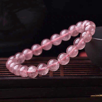 Natural Rose Quartz Love Caring Bracelet