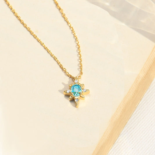 To My Daughter Opal Star Necklace