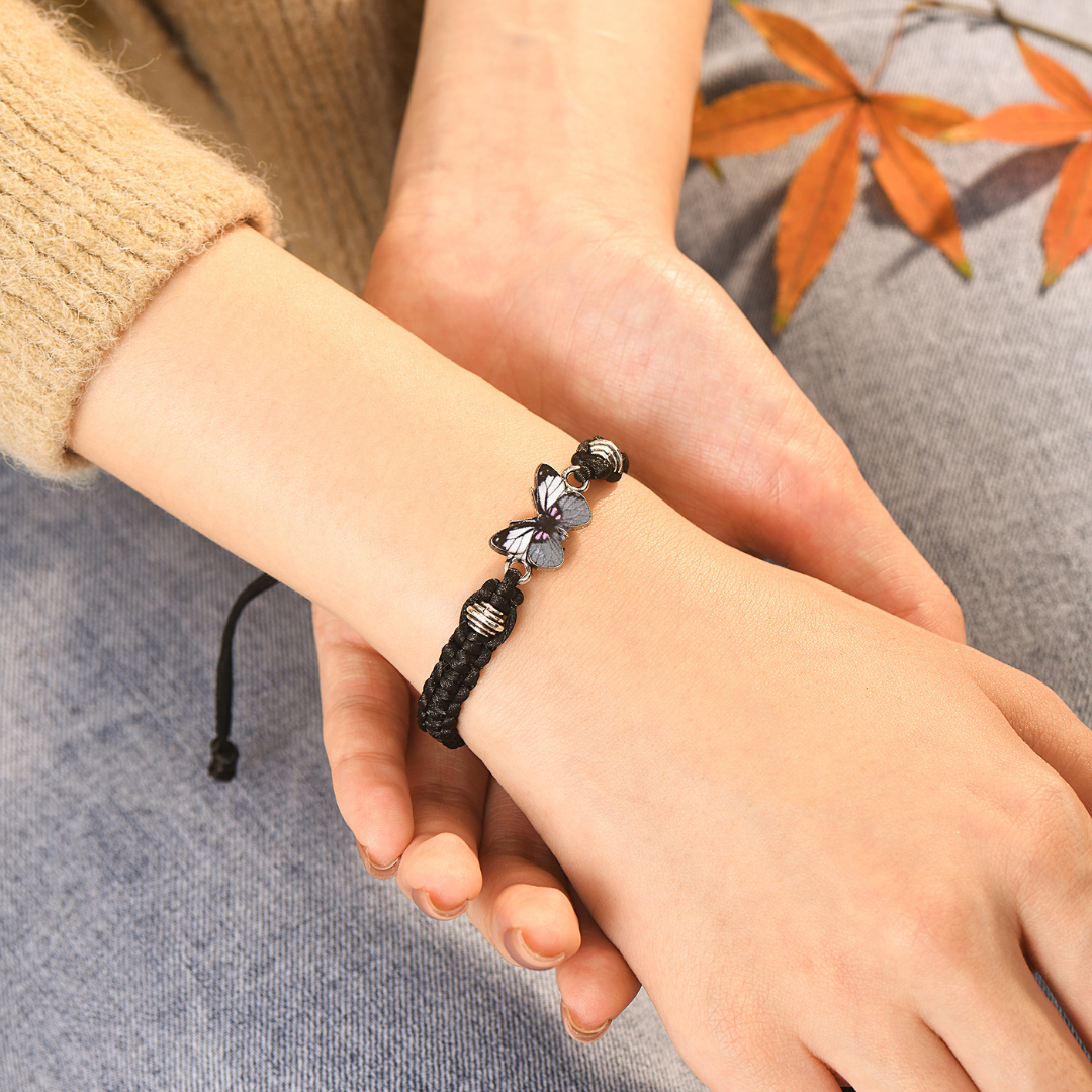 An meine Tochter, Glaube immer an dich selbst, Schmetterlings-Charm-Armband