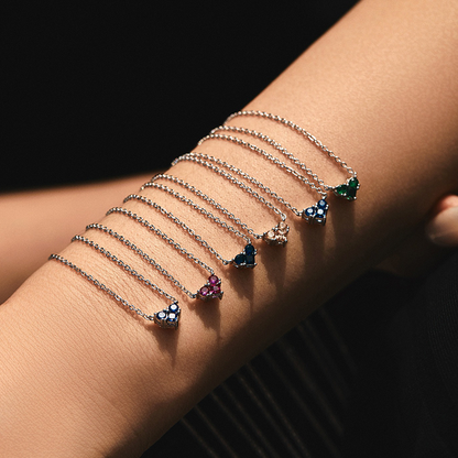 Zodiac Heart 925 Silver Necklace