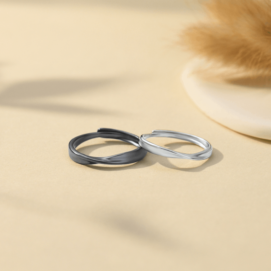 Eternity Promise Mobius Couple Ring