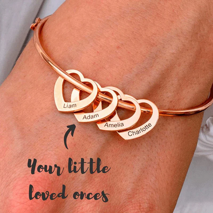 Personalized Hearts Love Bracelet