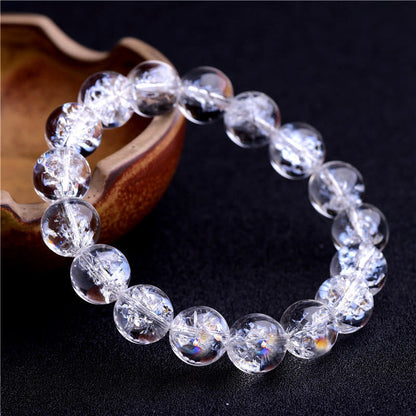 Pulsera curativa de protección de cristal blanco natural 