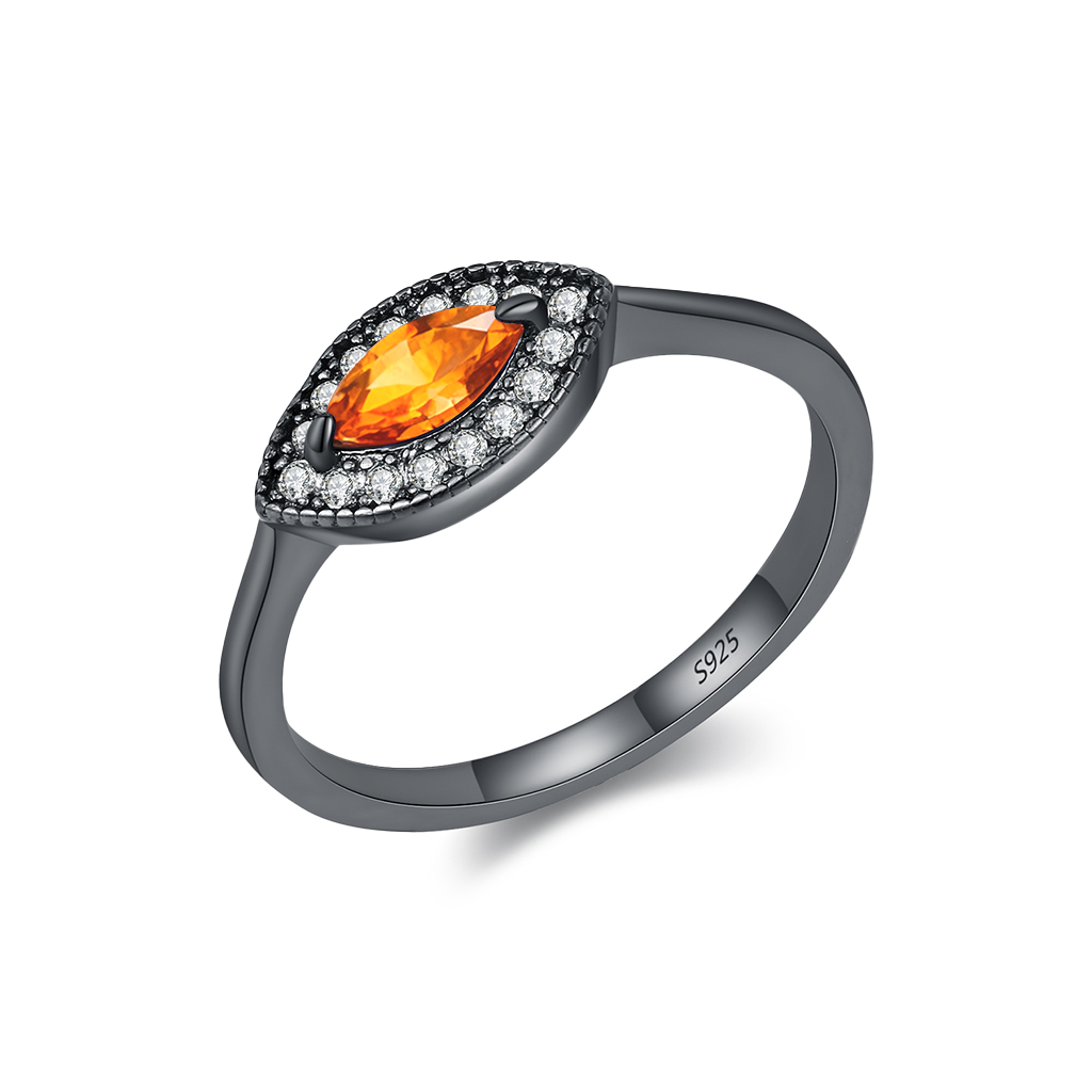 Zodiac Marquise Halo Ring | S925 Sterling Silver