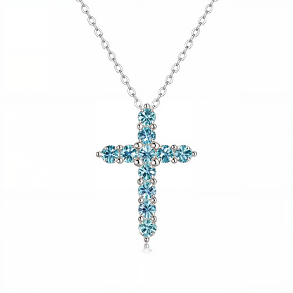 Shining Zodiac Silver Cross Pendant