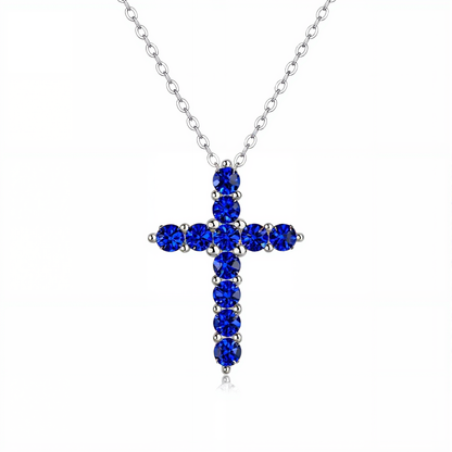 Shining Zodiac Silver Cross Pendant
