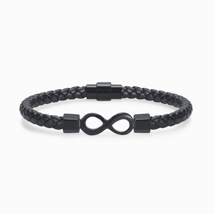 "Mother and Son Forever Linked Together" Infinity Braided Bracelet