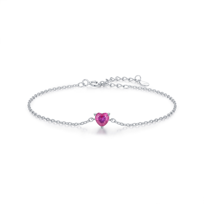 Zodiac Heart Bracelet – S925 Silver