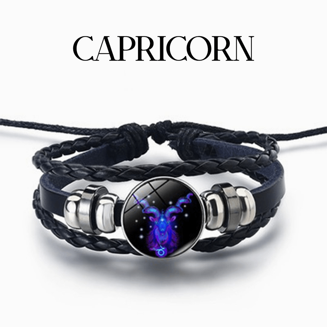 To My Grandson, All Good Things Come Beyond Compare Zodiac Spirit Bracelet