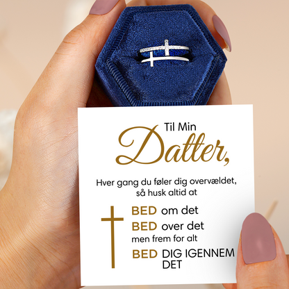 Til Min Datter Bed Dig Igennem Det Dobbelt Korsring