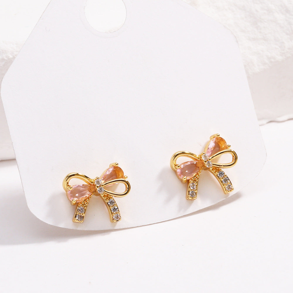Sweet Bow  Earrings & Ring Set