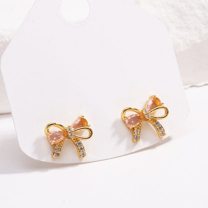 Sweet Bow  Earrings & Ring Set