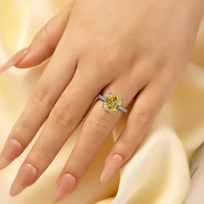 Honorable 4.5Ct Asscher Cut Engagement Ring Travel Ring