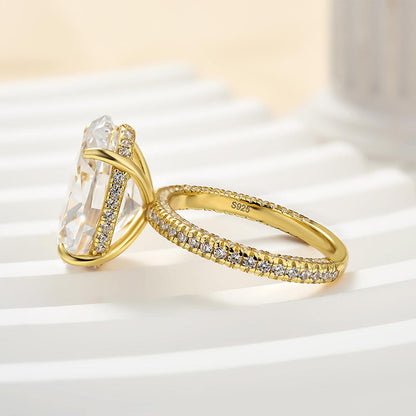 Exclusive Oval Cut Simulated Diamond Engagement Ring