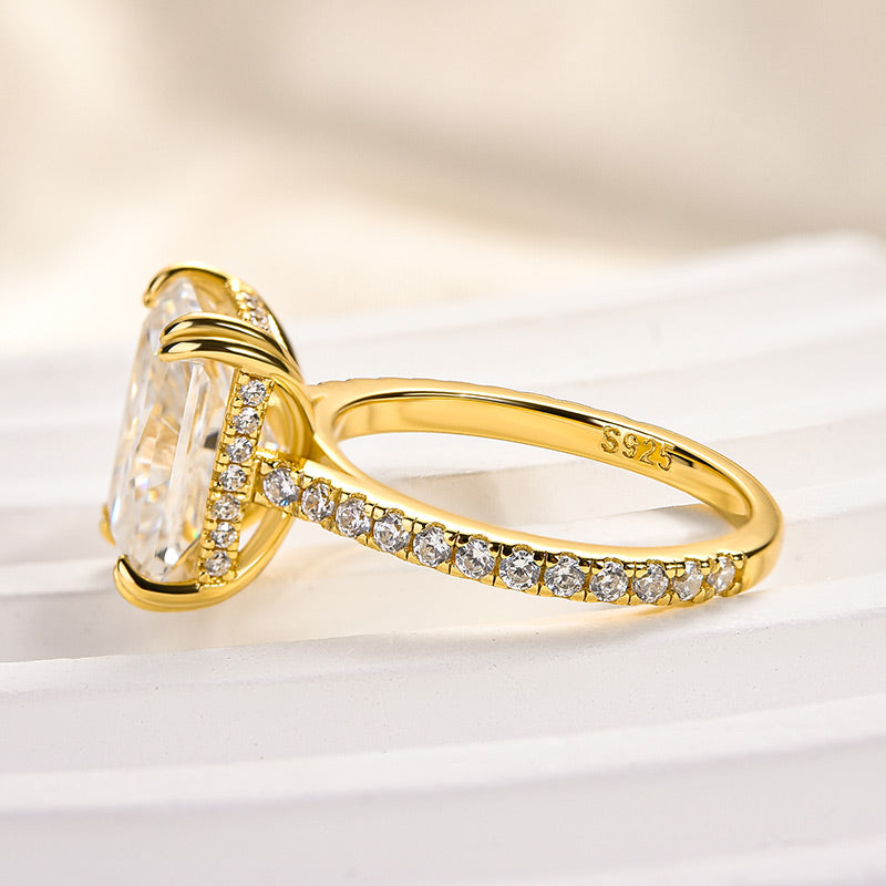 Elegant 4.5Ct Radiant Cut Engagement Ring Promise Ring For Her