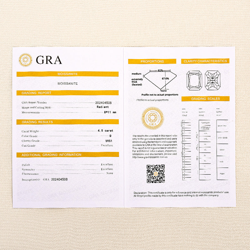 Elegant 4.5Ct Radiant Cut Engagement Ring Promise Ring For Her